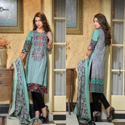 Reeva Linen Embroidered Unstitched Suit 7A